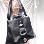 Τσάντα μαύρη La Vita δέρμα