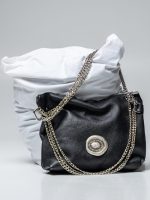 Δερμάτινη τσάντα μαύρη