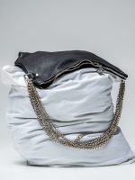 Δερμάτινη τσάντα μαύρη - Image 2