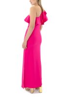 Stella Μακρύ Φούξια Φόρεμα Με Ένα Ώμο - Image 3