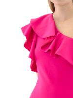 Stella Μακρύ Φούξια Φόρεμα Με Ένα Ώμο - Image 5