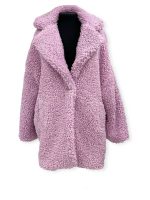 Μπουκλέ Παλτό λιλά