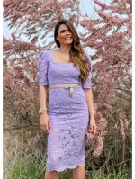 Purple midi dress - Image 2