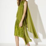Allure Olive midi dress