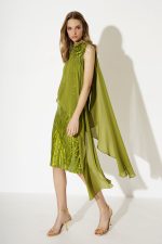 Allure Olive midi dress