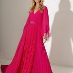 Allure Φούξια Μάξι Φόρεμα