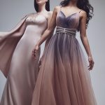 Nude/grey dress Allure evening