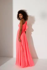 Pink fluo maxi dress Allure Evening - Image 2