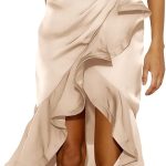 Champagne midi dress with Straps