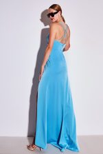Allure Evening Turquoise long dress - Image 2