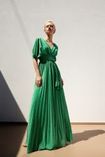 Green dress with sleeves