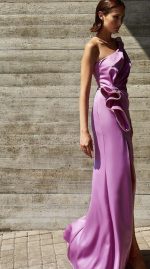 Allure One Shoulder purple dress - Image 2