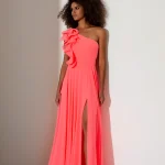Pink fluo maxi dress Allure Evening