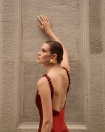 Terracotta long dress - Image 4