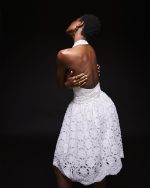 White Mini Lace Dress - Image 2