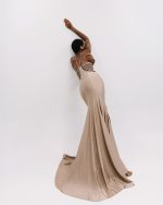 Allure Nude Maxi Dress - Image 4