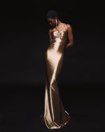 Gold maxi dress