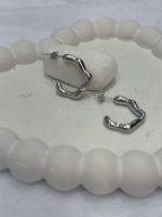 Siver Hoops with strass