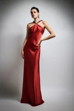 Terracotta long dress