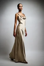 Beige long dress