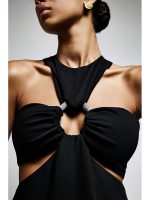 Black Dress with Amazing Cuts - Image 2