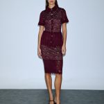 Δαντελένιο Φόρεμα Μπορντώ