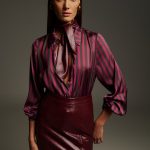 DEJAVU Φούστα δερματίνη γυαλιστερή