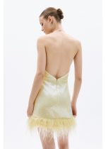Allure Evening mini yellow dress - Image 3