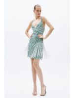 Allure Evening mini embellished dress - Image 4