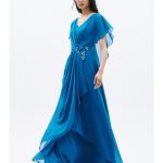Allure Evening ocean blue dress