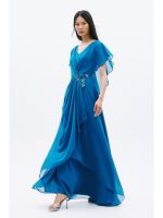 Allure Evening ocean blue dress